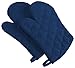 DII Basic Terry Collection 100% Cotton Quilted, Oven Mitt, Nautical Blue, 2 Piece