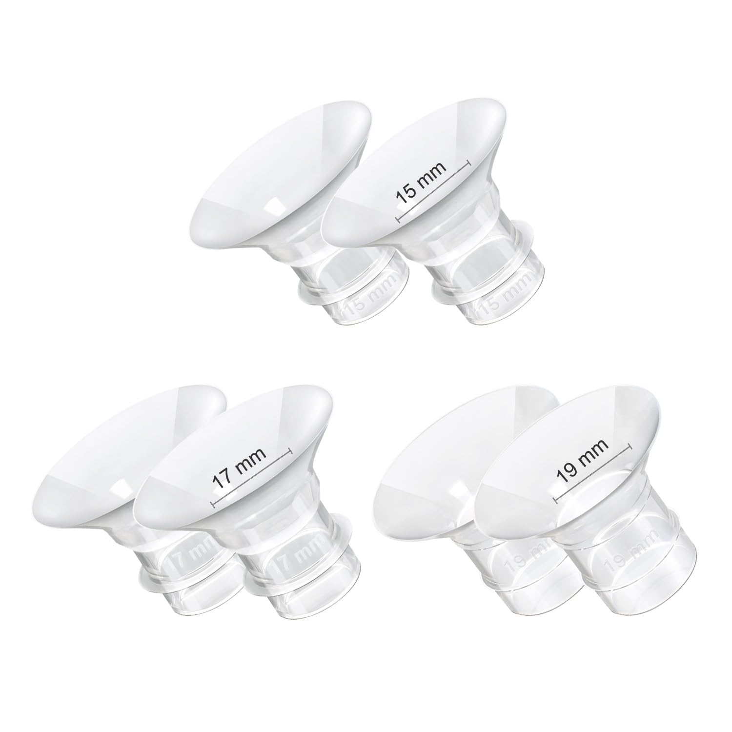 Photo 1 of Flange Inserts 15/17/19mm 6PCS Compatible with 24mm Breast Pump Flange/Shield, Momcozy S12 Pro/S9 Pro/S12/S9, TSRETE/MomMed/Kmaier Breast Pump Replacement Parts/Accessories