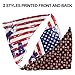 Vitscan 6 Pack Mother Day Dog Bandanas - Reversible Triangle Dog Neck Scarfs Pet Kerchief Set for Dogs Cats, 12 Styles in Front and Back, Arbor Day, American Flag, Birthday Bandanas