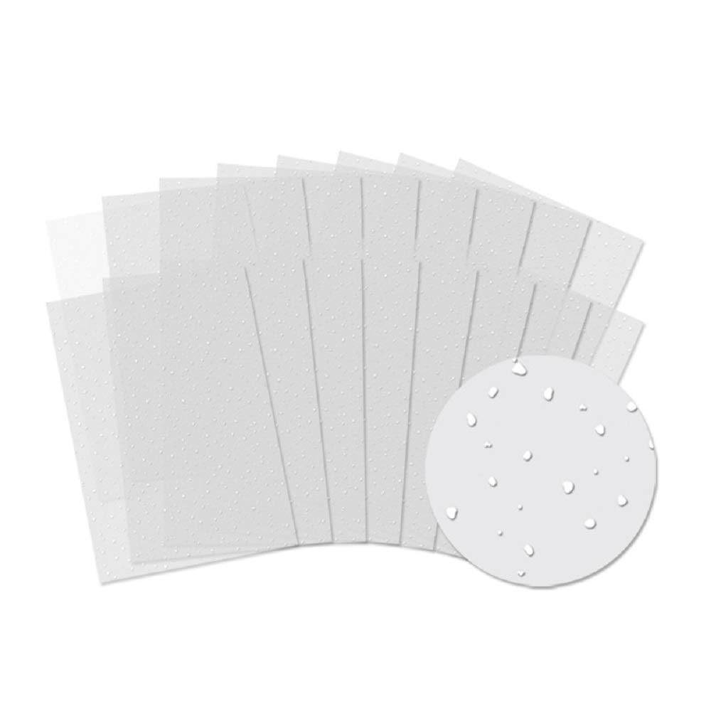 Hunkydory A4 Foiled Acetate Sheets 16/Pkg-Fancy Snowfall