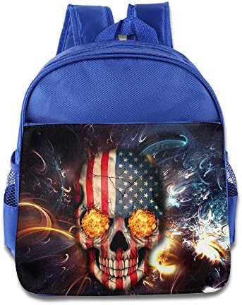 USA FLag Skull Student Backpack School Bag Print Backpack For School Shoulder Daypack Handbag