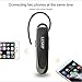 Wireless Bluetooth Headset,LESHP Hands Free Headphone for driving Meeting Sports Mini Long Standby Car Bluetooth 4.0 Headset Earphone Headphone (Black)