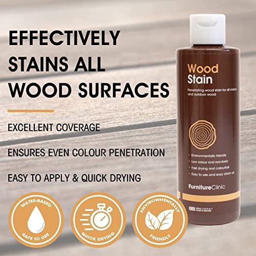 Furniture Clinic Wood Stain NonToxic Wood Stain for Indoor & Outdoor