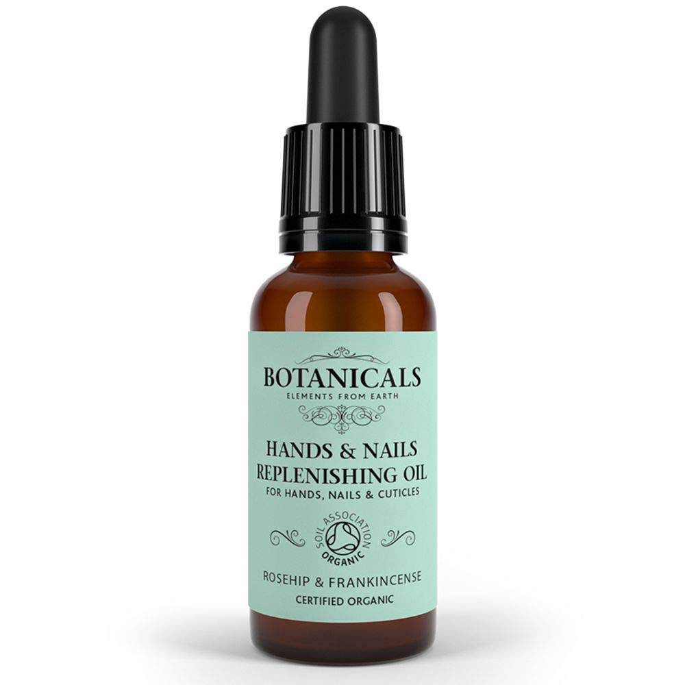 Hands & Nails Replenishing Serum - Anti Aging Hand, Nail & Cuticle Oil Treatment - 100% Organic Rosehip & Frankincense (10g)