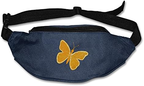 101Dog Outdoor Bumbag Orange Butterfly Mini Dumpling Waist Bag Packs Waist Bag Pouch For Women Man Outdoors Workout - Great For Running Hiking Travel Sport Fishing