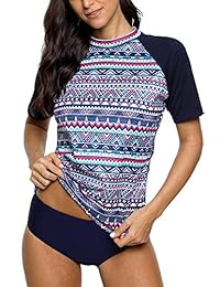 Traje de baño de manga corta para dama con protección UV 50+