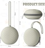 Aolso Silicone Pacifier Holder Case Grey, Baby Soother Pod Travel view 2