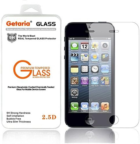 IPhone 5 Screen Protector, Ultimate Premium Tempered Glass Screen Protector for IPhone SE, 5S, 5C, 5