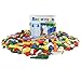 Brickyard Building Blocks Building Bricks - 550 Pieces Compatible Toys Bulk Block Set with 77 Roof Pieces, Free Brick Separator, and Reusable Storage Box with Handle (550 pcs)