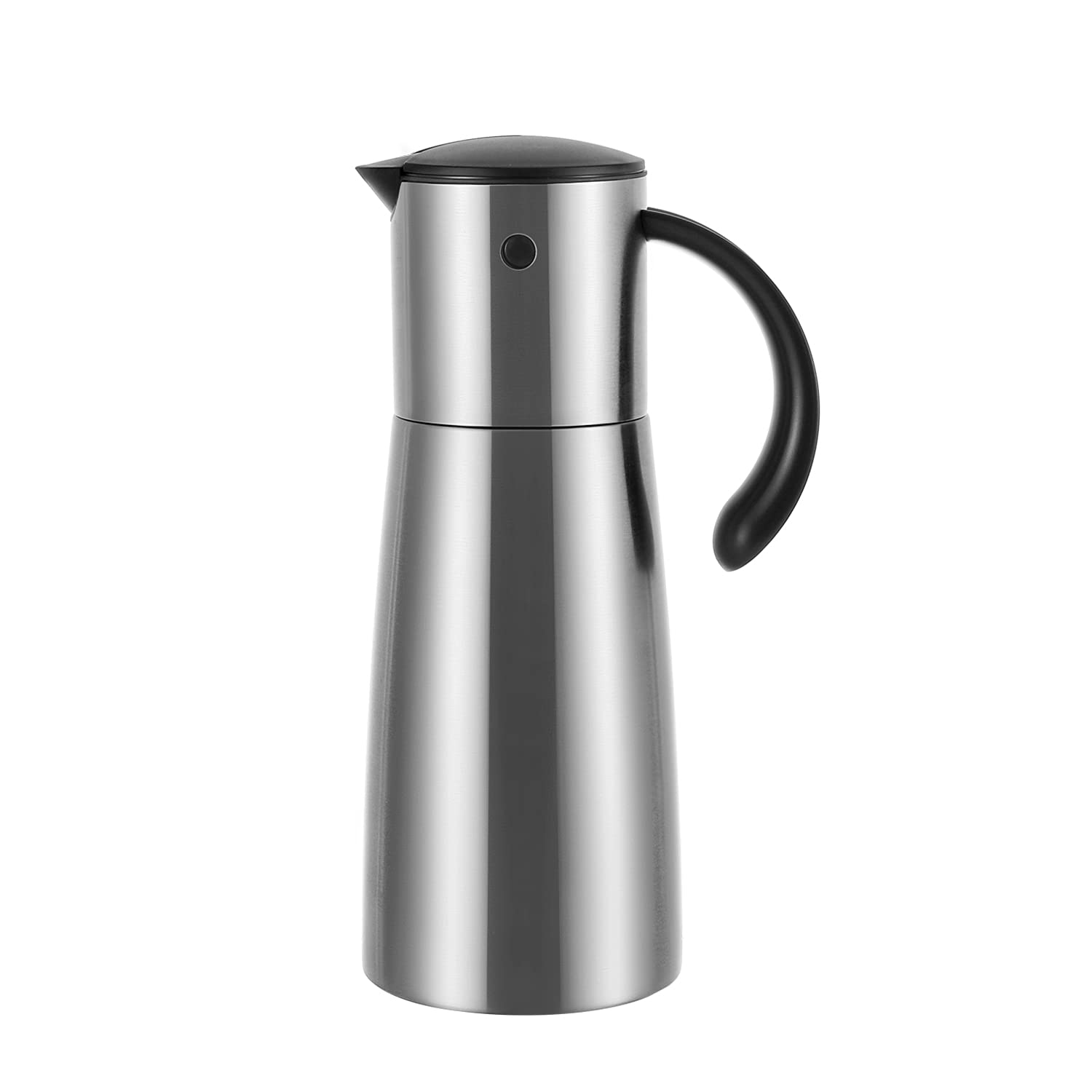 Vucchini 380ml Olive Oil Dispenser Bottle All Stainless Steel for Kitchen Cooking,With Automatic Cap and Stopper,Auto Flip Condiment Container