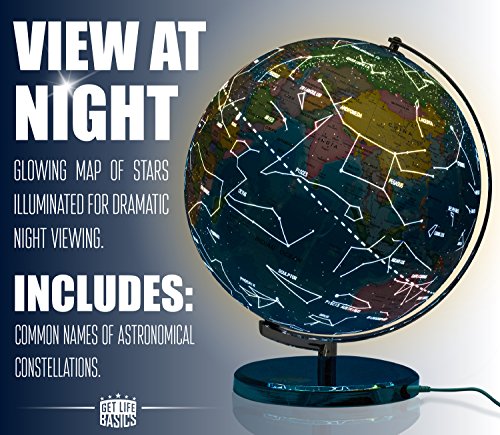 5 World+Globe+Illuminated+Constellations+Interactive