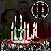 LOGUIDE Number Birthday Cake Candle Set - Color Changing LED Candle Celebration Candlestick 0-9 Molded Number Candles Birthday Decoration(Number 1)