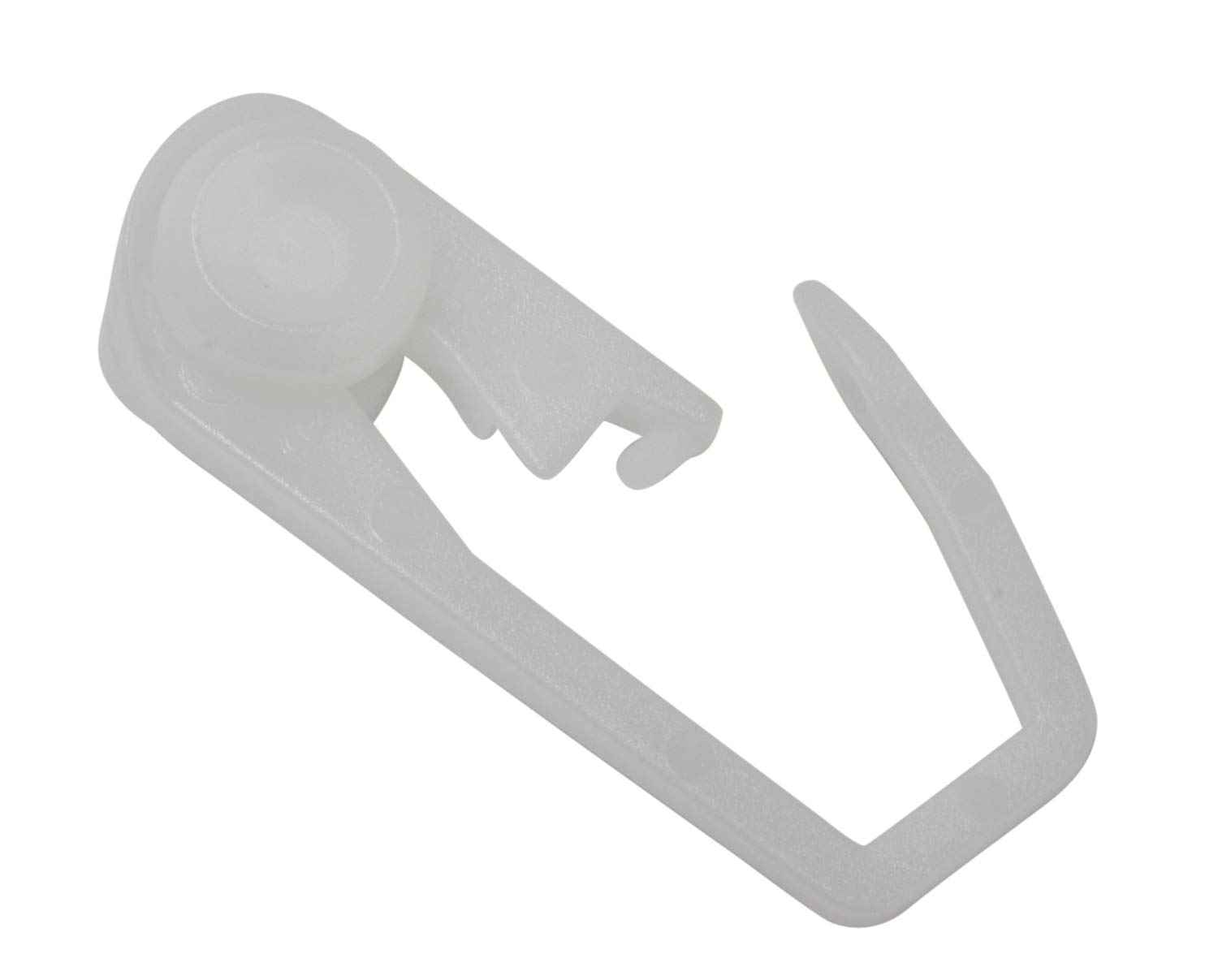 Gardinia Rollers With Hook For GE And P2U Curtain Rod Models, 50 Pack, UV-Resistant, Plastic, White