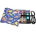 Damero Canvas Pencil Wrap of 72 Color Pencils, Roll Case for Pen, Travel Pencil Holder(No Pencil Included), Colorful Fish
