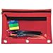 1InTheOffice Pencil Pouch 3 Ring, Red & Blue,