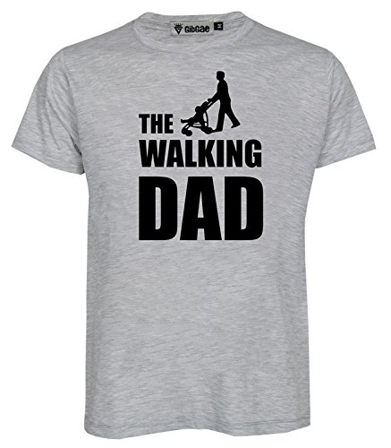 The Walking Dad Daddy Funny Text Men T-Shirt