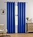 MYSKY HOME Solid Grommet top Thermal Insulated Window Blackout Curtains for Living Room, 52 x 84 Inch, Royal Blue, 1 Panel