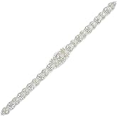 ShiDianYi Ivory Wedding Belt and Sash with Pearls and Rhinestones