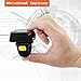 Bluetooth Wireless Ring Barcode Scanner, Symcode 1D Compatible with Bluetooth Function & 2.4GHz Wireless & Wired Connection, Portable Wearable Mini Finger Bar Code Reader