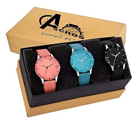 Analogue Multicolour Dial Womens Watch -Combo Pack of 3