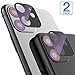 [2 Pack] Compatible iPhone 11 Camera Lens Protector Ultra Transparency HD Tempered Glass Camera Protector Anti-Fringerprint Anti-Scratch for iPhone 11