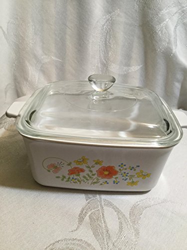 Click Here to See More Images Corningware P-4-B Wildflower Casserole dish w/Lid