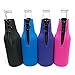 Beer Bottle Coozies Neoprene Collapsible Set of 8 Coolies Party Pack Assorted Colors
