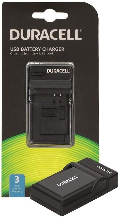 Duracell DRN5925 Charger with USB Cable, Black