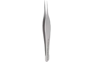 Staleks PODO 10 Podology Splinter Tweezers – Long Thin Working Part – Ideal for Ingrown Nail Removal, Calluses, and Foreign Body Extraction