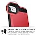 Vofolen Sliding Cover Card Slot Wallet Case Anti-Scratch Bumper Skin Hybrid Shield Armor Protective Shell - Red