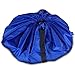 Dealglad 60 Inch Blue Large Portable Kids Children Infant Baby Play Mat Toys Storage Bags Organizer Quick Pouch