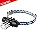 Cree LED Headlamp Hodgson Flashlight Headlight Waterproof with 18650 Rechargeable Batteries, 240 LM, 3 Modes, Lightweight for Riding Night Camping Hiking Running Fishing Hunting Walking Reading