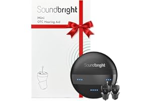 Hearing Aids (Not Amplifiers), Soundbright Mini Rechargeable Premium in-Ear OTC Hearing Aids, Nearly Invisible