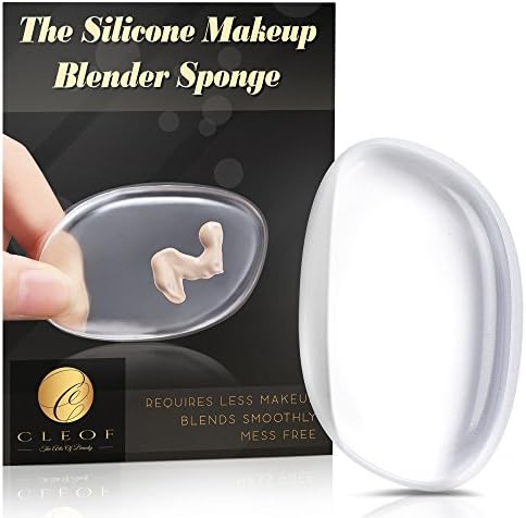 Professional Silicone Make Up Sponge - Liquid Foundation Applicator Blender (Leaf)