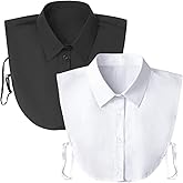 Kalkehay Detachable Dickey Collar Blouse for Women, Fake Half Shirts Faux False Collar for Girls Favors