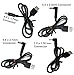 BiXPower USB Port Power Cable with 4 Extra Popular Interchangeable Connector Tips