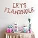Lets Flamingle Balloons Banner | Lets Flamingle Party Supplies | Hawaii Party, Flamingo Theme Party, Pink Party, Summer Party Decorations (Rose Gold)