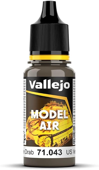 Vallejo Model Air 17 ml US Olive Drab Acrylic Paint