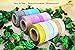 Washi Tape set 18 rolls by Tanpopo Art -Glitter Collection | Sparkle Shimmer Glitter Tapes in 18 Colors