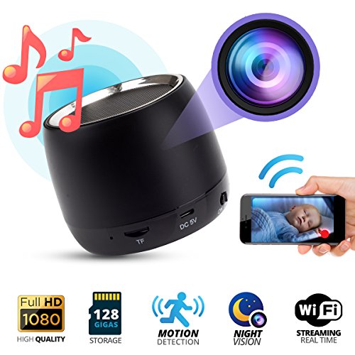 Spy hidden camera 1080p wifi, night vision, bluetooth s…