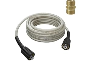KAZFFD Pressure Washer Hose for Ryobi Power Washer Hose, Replacement for Ryobi 25ft Durable Pressure Braided Hose RY14122 & RY141900, Anti-Kink Design High Pressure Washer Hose Parts #308835065