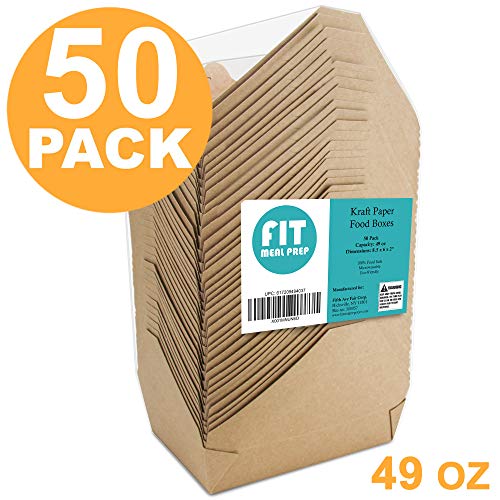 2 Disposable+Containers+Microwaveble+Folding+Natural