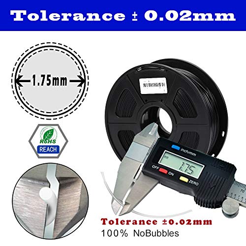 Tuobo PLA Filament 1.75mm with 3D Build Surface 200mm × 200mm 3D Printer Consumables, 1kg Spool (2.2lbs), Dimensional Accuracy +/- 0.05 mm, Fit Most DIY Printer and 3D Pen (Yellow) - Thumbnail 3