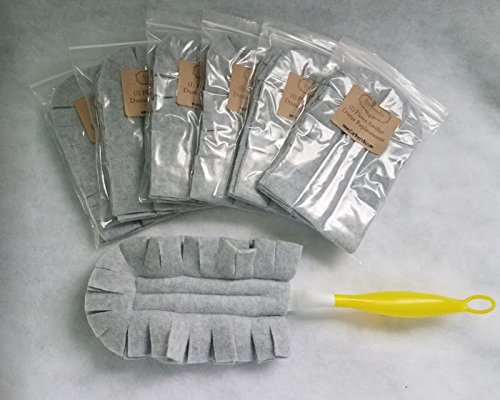 GRAY fleece Duster refill replacement, washable, reusable, eco-friendly