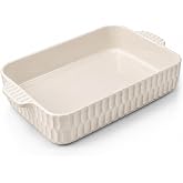 ArteBake 4.7QT Casserole Dishes for Oven, 9x13 in Ceramic Baking Dish | Rectangular Deep Ceramic Lasagna Pan with Handles for Baking Lasagna and Casseroles, Kitchen Use, Family Meals and Gifting