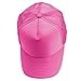 DALIX Trucker Cap Adjustable Snapback in Neon (Hot Pink)