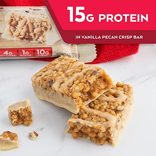 Atkins Vanilla Pecan Crisp Protein Meal Bar, High
