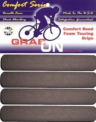 Grab On Comfort Deluxe Grips 4 Piece Set Drop Bar Black