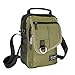 Vanlison Vertical Messenger Bag, Crossbody Bag, Shoulder Bag Work Satchel for Tablets Green