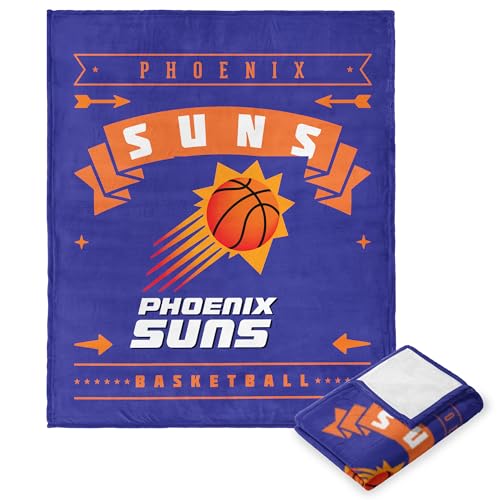 NORTHWEST NBA Phoenix Suns Silk Touch Throw Blanket, 50" x 60", Hardwood Classi…